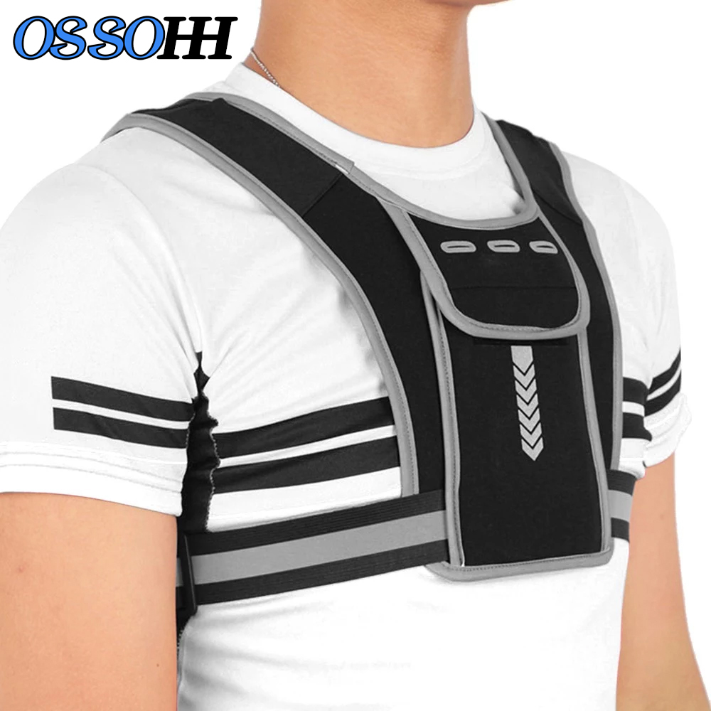Reflective Vest Cycling - 1Pcs 반사 러닝 조끼, 통기성 경량