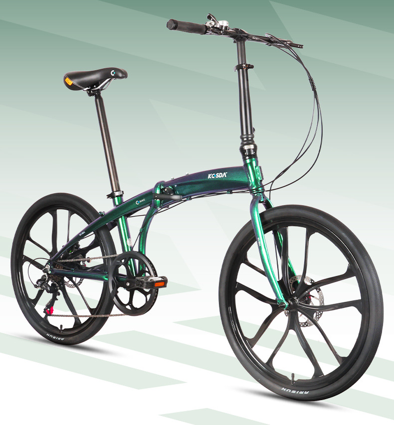 Commuting With Bike - 24인치 알루미늄 합금 휴대용 초경량 접이식