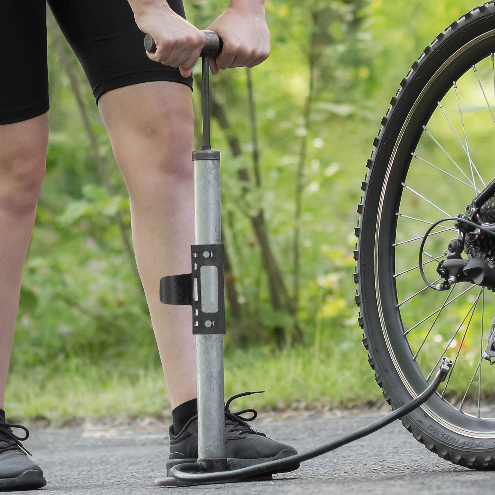Bike Pump Frame Mount - 2개입 휴대용 자전거 펌프 클립 가벼운