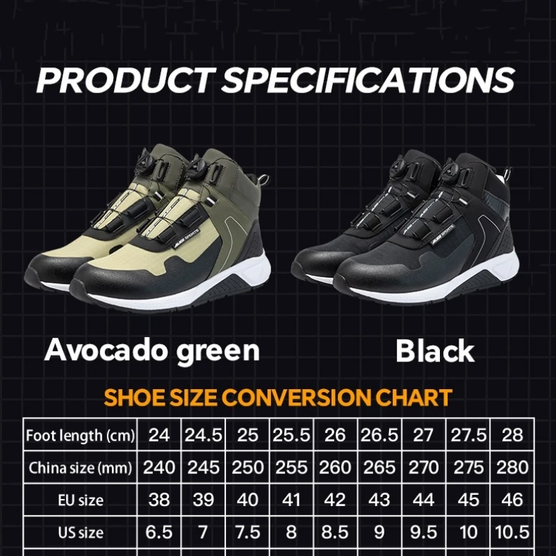 Cycling Commute Shoes - AUGI 편안한 남성용 모토크로스 라이딩 부츠