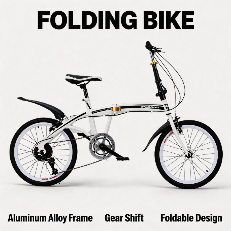 Commuting With Bike - 20인치 접이식 자전거 - 컴팩트하고 휴대하기