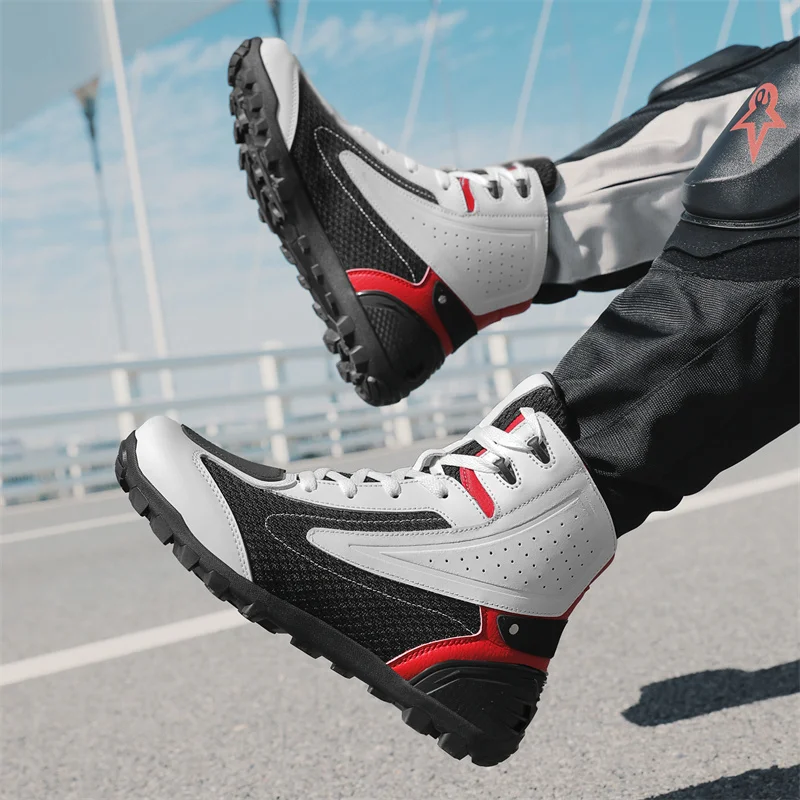 Cycling Commute Shoes - 오토바이 방수 통근 부츠, 오프로드 랠리