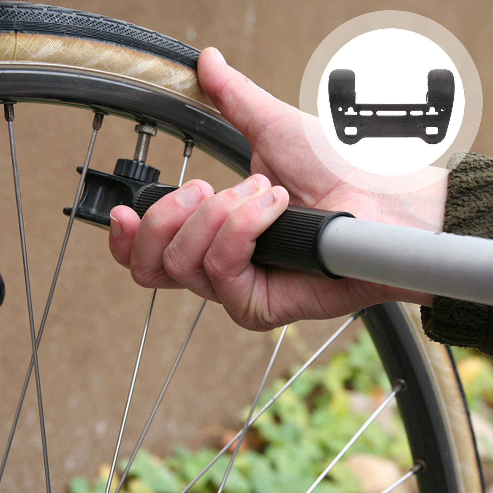 Bike Pump Frame Mount - 전문 자전거 펌프 거치대, 야외 사이클링용