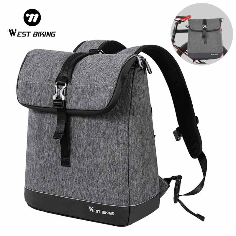 Cycling Commuter Backpack Laptop - 웨스트 바이킹 플랩 롤탑 사이클링 백팩
