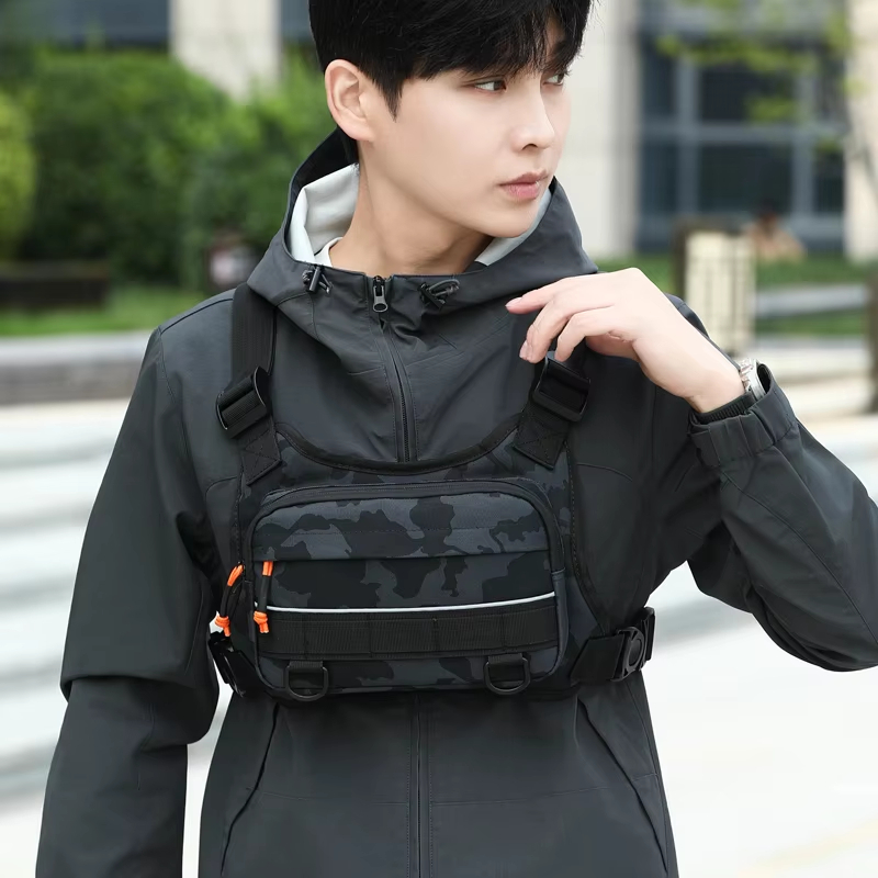 Reflective Vest Cycling - 사이클링 앞가슴 조끼 전술 배낭 캠핑