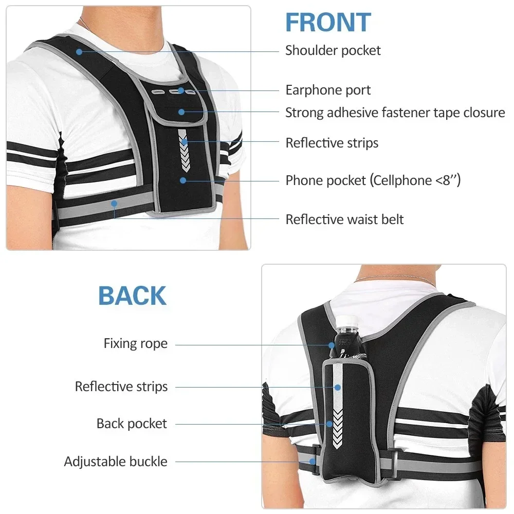 1Pcs 반사 러닝 조끼, 통기성 경량 러닝 조끼, 사 - Reflective Vest Cycling 리뷰 및 가격