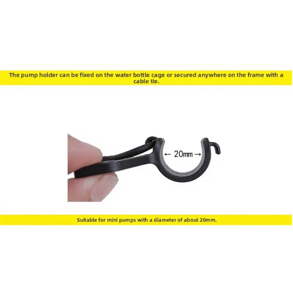 바닥 펌프 홀더 세트 2개, 나일론 클램프와 실리콘 밴 - Bike Pump Frame Mount 리뷰 및 가격
