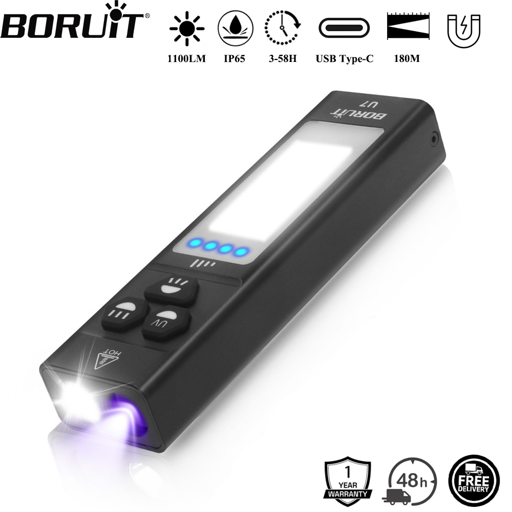 BORUiT U7 UV LED EDC 손전등 1100L - Cycling To Work 리뷰 및 가격