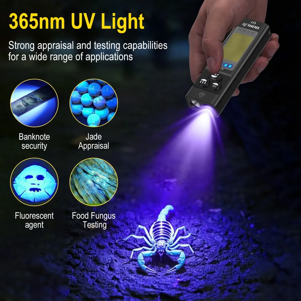BORUiT U7 UV LED EDC 손전등 1100L - Cycling To Work 리뷰 및 가격