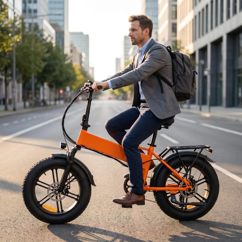 휴대용 접이식 20인치 전기 산악자전거 500W 48V - Commuting With Bike 리뷰 및 가격