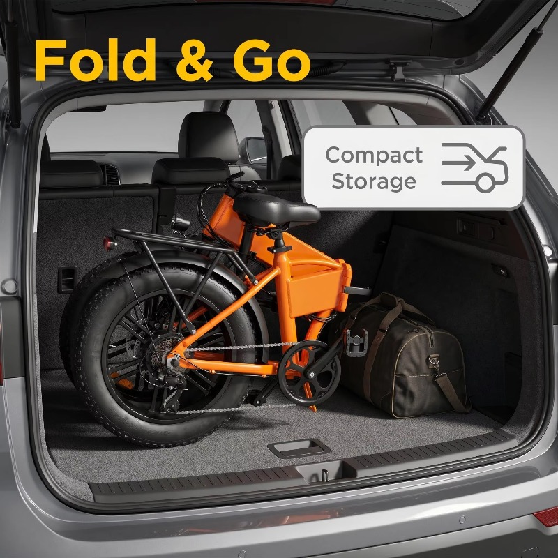 휴대용 접이식 20인치 전기 산악자전거 500W 48V - Commuting With Bike 리뷰 및 가격