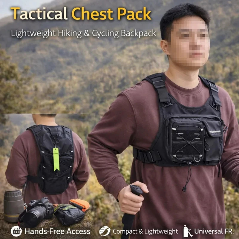 ​ 고품질 전술 조끼 가슴 가방 (2L 물 주머니 포함 - Reflective Vest Cycling 리뷰 및 가격