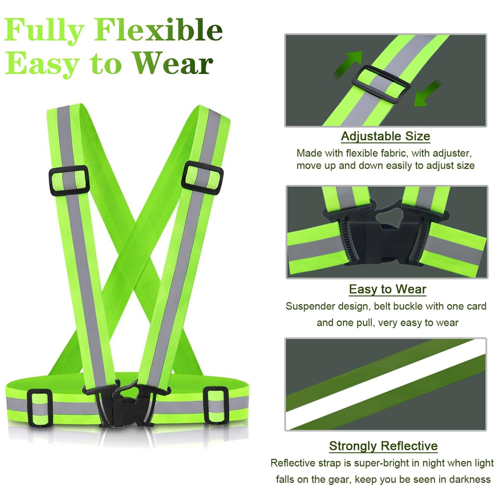 1개입 야간 러닝 조끼 고가시성 반사, 통기성 조절 가 - Reflective Vest Cycling 리뷰 및 가격