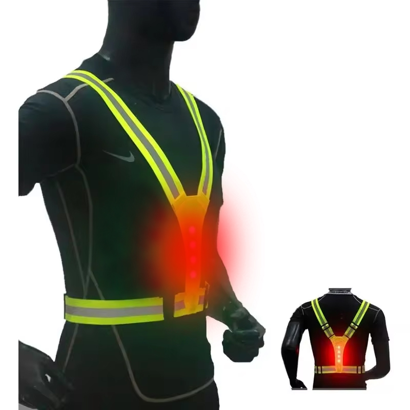 LED 러닝 조끼 반사 발광 스트랩 고가시성 야간 러닝 - Reflective Vest Cycling 리뷰 및 가격