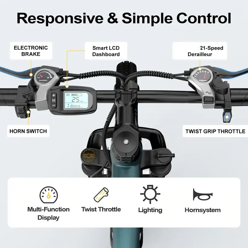 26인치 24인치 성인용 전기 산악 자전거, 1000W - Commuting With Bike 리뷰 및 가격