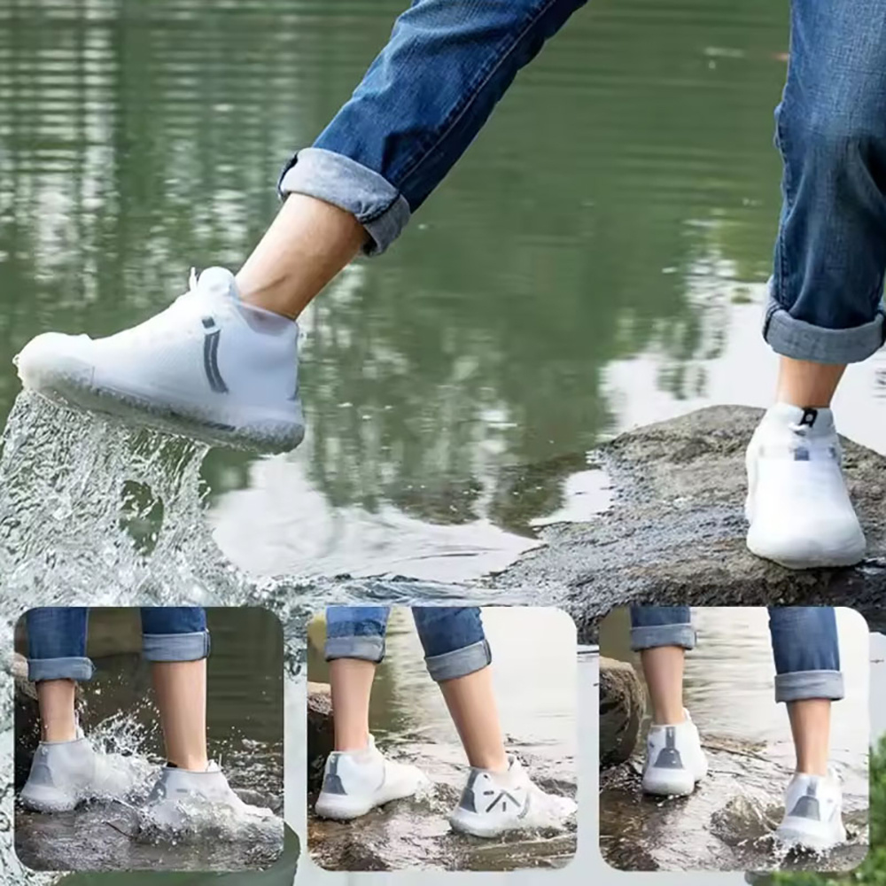 재사용 가능한 고무 레인 부츠 오버슈즈 1쌍, 야외 작 - Cycling Commute Shoes 리뷰 및 가격