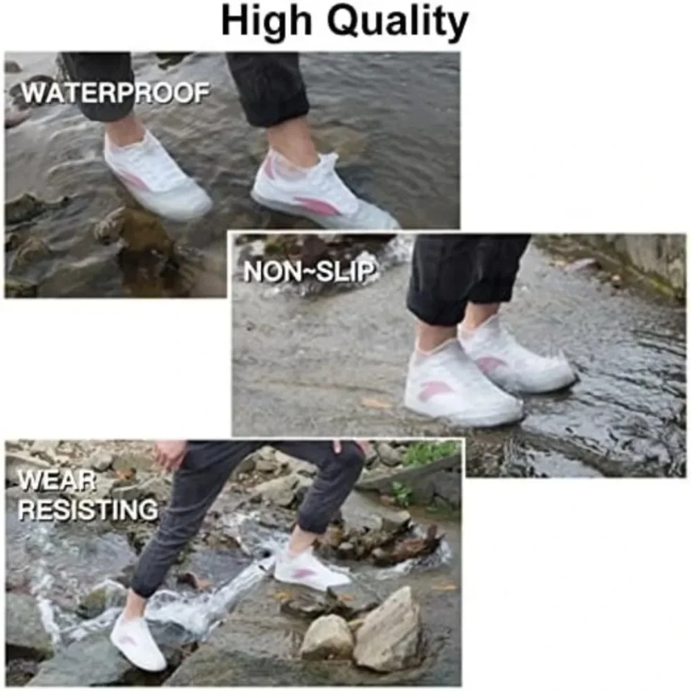 재사용 가능한 고무 레인 부츠 오버슈즈 1쌍, 야외 작 - Cycling Commute Shoes 리뷰 및 가격