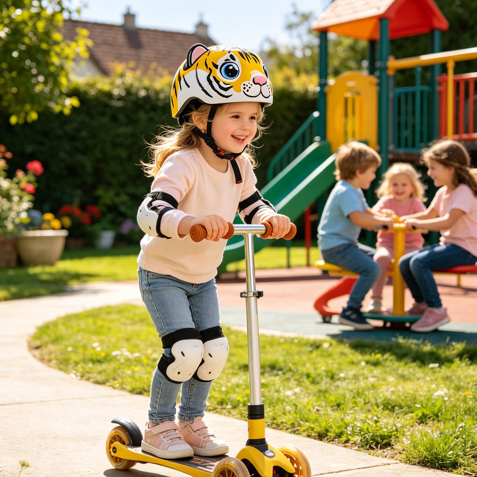 어린이 헬멧 호랑이 패턴 조정 가능한 안전 장비 어린이 - Commute Cycling Helmet 리뷰 및 가격