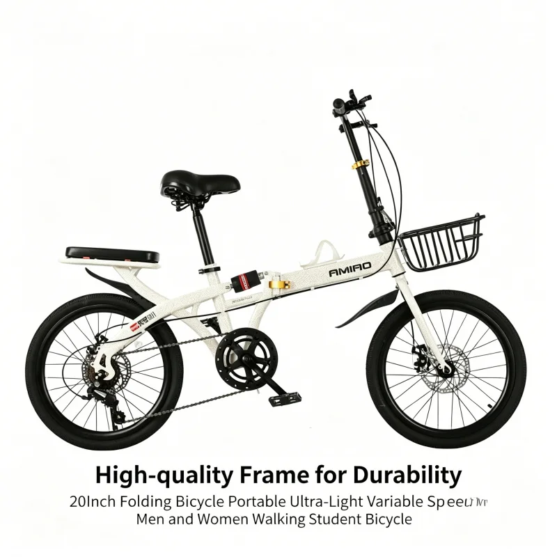 20인치 초경량 접이식 자전거 7단 변속 휴대용 통근  - Commuting With Bike 리뷰 및 가격