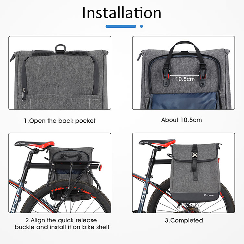 WEST BIKING 사이클링 백팩 방수 플랩 롤탑 통 - Cycling Commuter Backpack Laptop 리뷰 및 가격