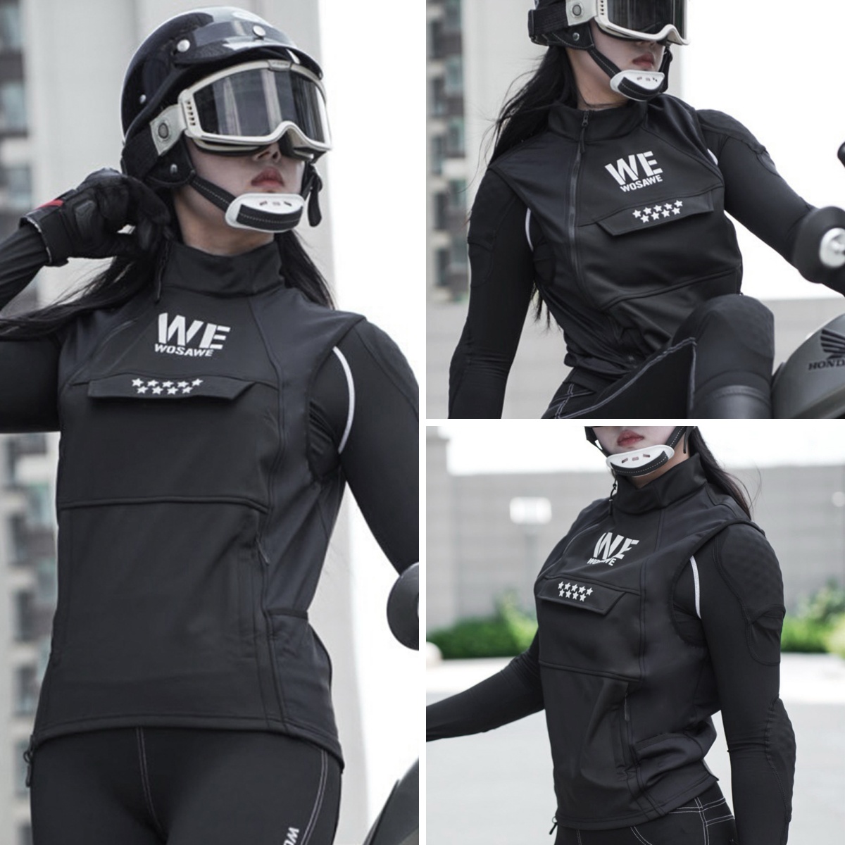 WOSAWE 겨울 오토바이 라이딩 조끼 반사 따뜻한 오 - Reflective Vest Cycling 리뷰 및 가격